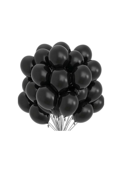 Pastel Balon Siyah 100 Adet Siyah