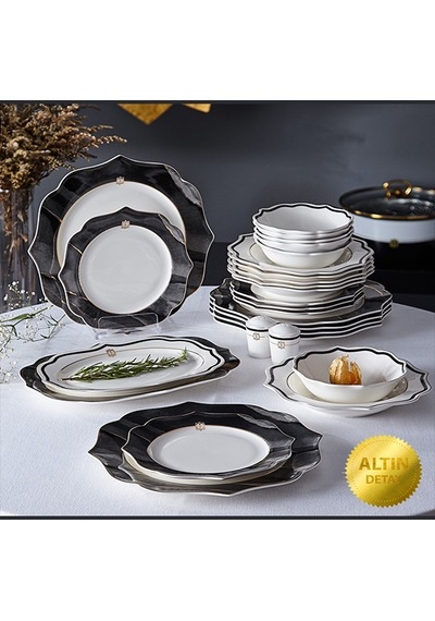 Neva N3246 Marble Plus Romantik 28 Parça Yemek Takımı
