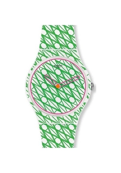 Swatch Duet In Green & Pınk Suoz208 Kol Saati Yeşil