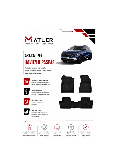 Renault Austral 2027 Model 4d Ekstra Havuzlu Paspas