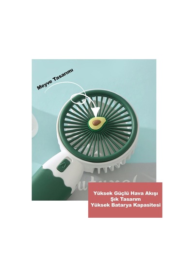 Robeve Mini Fan Masaüstü Taşınabilir Telefon Stantlı Vantilatör 2si 1 Arada Taşınabilir Masaüstü Fan