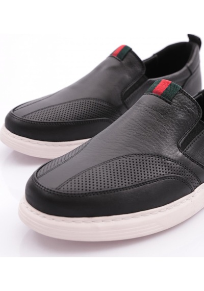 Dgn 6151 Erkek Yani Lastikli Sneaker Ayakkabi 6151-2505-R1534 Siyah