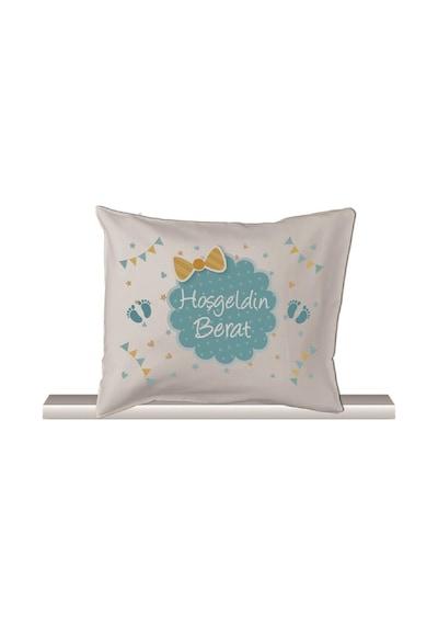 Pia Baby Gl 1905-08 İsme Özel Yastık Zıbın Set Krem