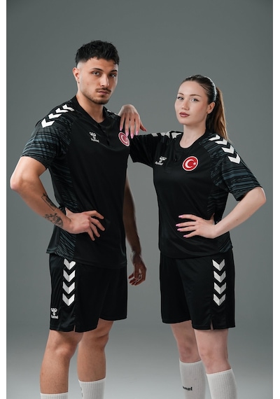 Hummel Milli Takım Line Kamp Tişört Siyah