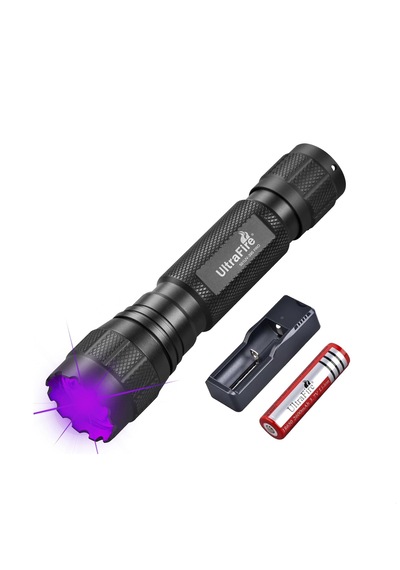Ultrafire 501uv-395 Pro 395-405 Nm Uv 10 W Güçlü Ultraviyole Lamba Bataryalı