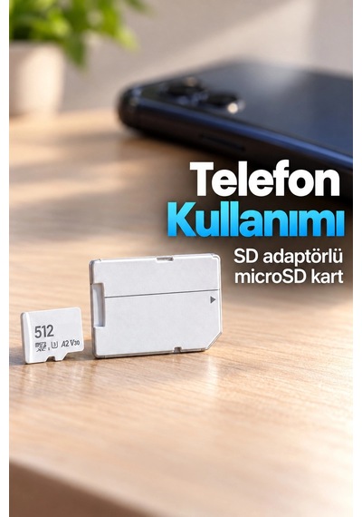 Sd Adaptörlü Microsd Kart 160 Mb/s Aktarım Hızı