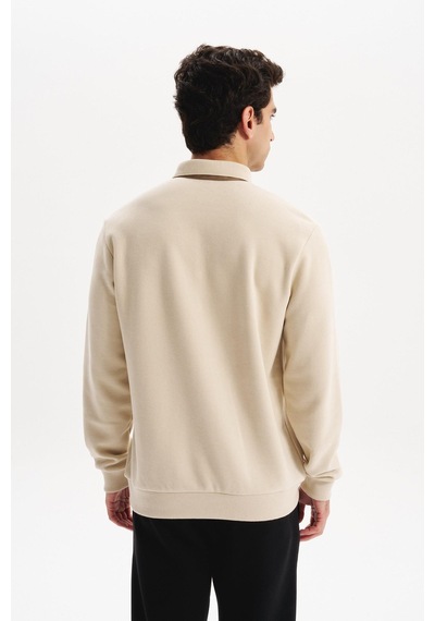 AR-MA Arma Erkek Regular Fit Selanik Kumaş Düğmeli Polo Yaka Sweatshirt Pamuk Polyester Karışımlı K30564699202 Bej AR-MA Arma Erkek Regular Fit Selanik Kumaş Düğmeli Polo Yaka Sweatshirt Pamuk Polyester Karışımlı K30564699202 Bej