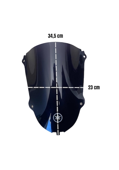 Yamaha R25 Siperlik Camı 2019-2014  Model Uyumlu-siyah
