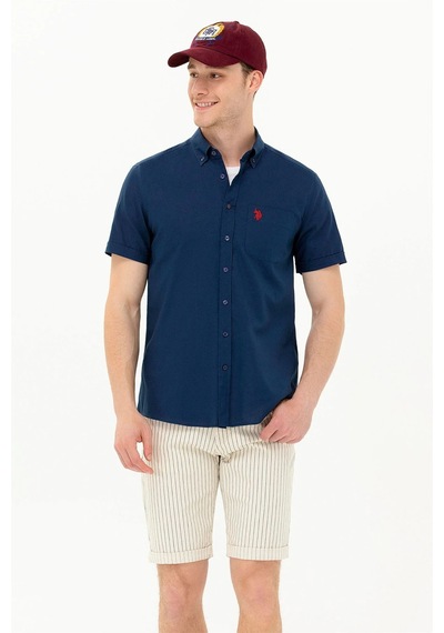 U.s. Polo Assn. Erkek Kısa Kollu Gömlek 1571442 Lacivert