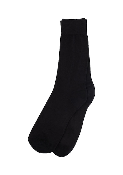 Kbc Socks 12'li Siyah Dikişsiz Bambu Yazlık Klasik Erkek Çorap Seti /kutulu Siyah
