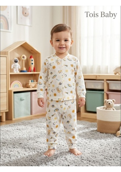 Tois Baby Organik Hastane Çıkışı Bebek Takımı Ekru