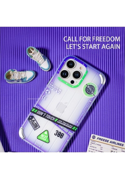 Rock Apple Uyumlu iPhone 14 Plus Kılıf Travel Serisi - Mor Mor