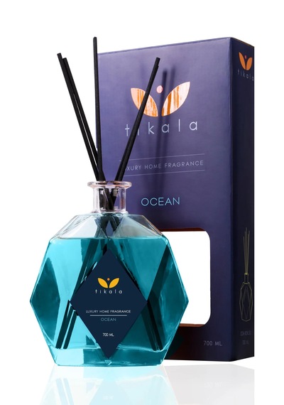 Bambu Çubuklu Kristal Oda Kokusu Okyanus 700 Ml - Home Fragrance 700 Ml Ocean
