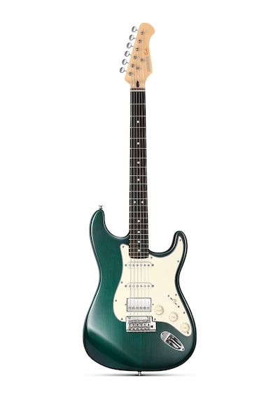Donner Dst-400 Elektro Gitar Transparent Turquoise