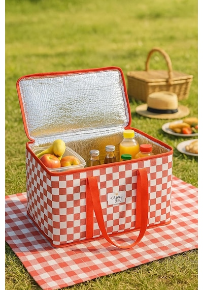 Termo Piknik Çantası Isı Korumalı 35 20 20 Cm 15 Lt Çok Renkli