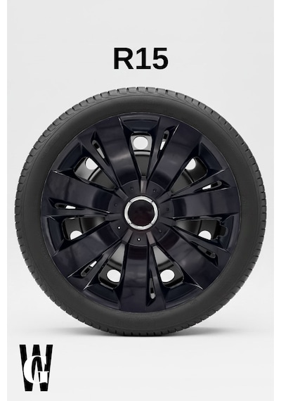 Tata Vista 15 İnç Jant Kapağı 4 Adet Siyah S113