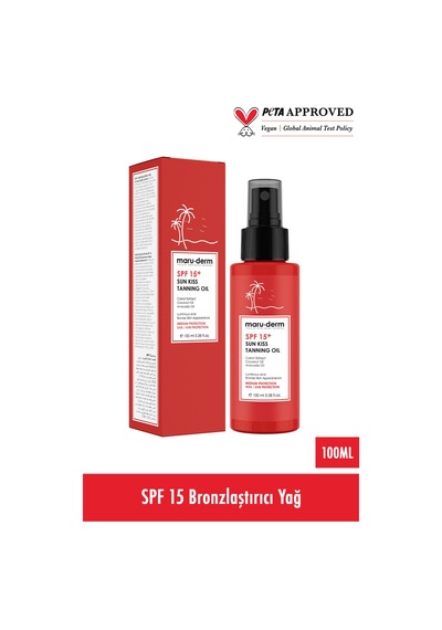 Maruderm Spf 15+ Sun Kiss Tanning Oil Spf 15+ Bronzlaştırıcı Yağ 100 Ml