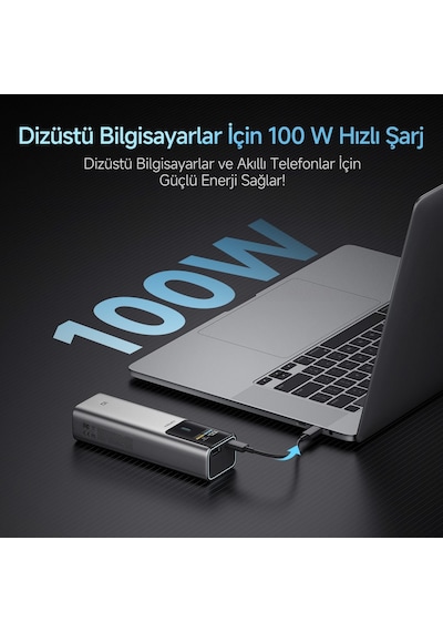 Cuktech 10 Powerbank 10000 Mah 150 W Pd3.1 Süper Hızlı Şarj 2 P Siyah
