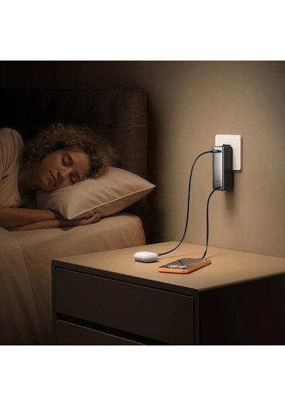 Mc-3181 10000mah 3-in-1 30w Dahili Kablolu Led Ekranlı Powerbank Uk/us/eu Gri