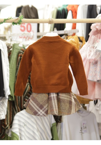 Xo Kids Kız Çocuk Elbise 9-36 Ay 1002 Kiremit