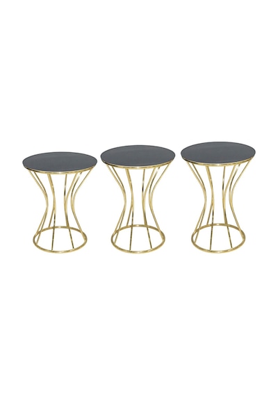 Brc Cadde Zigon Model Metal Çelik Gold Renk Kaplam Siyah Mermer T (401328224)
