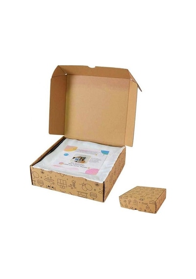 Yapışan Sök Tak Kare Çerçeve - Beyaz 3'Lü Paket