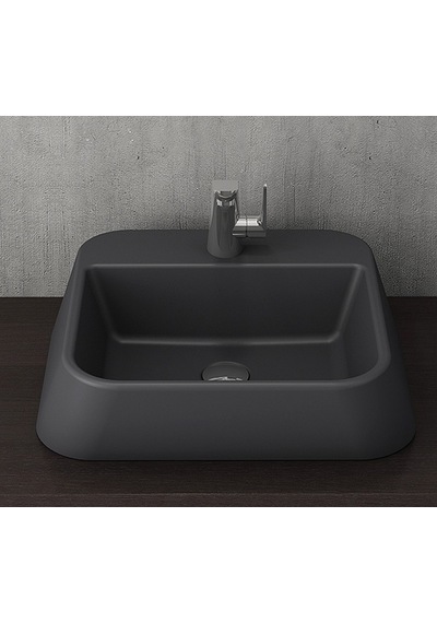 Bocchi Firenze Batarya Banklı Çanak Lavabo Antrasit