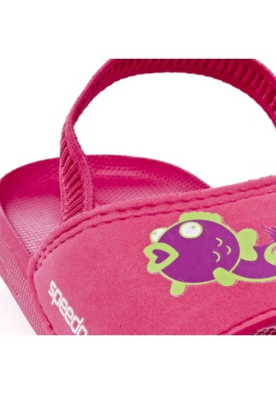 Speedo Atamı Seasquad Bebek Terliği - Pembe/mor Çok Renkli
