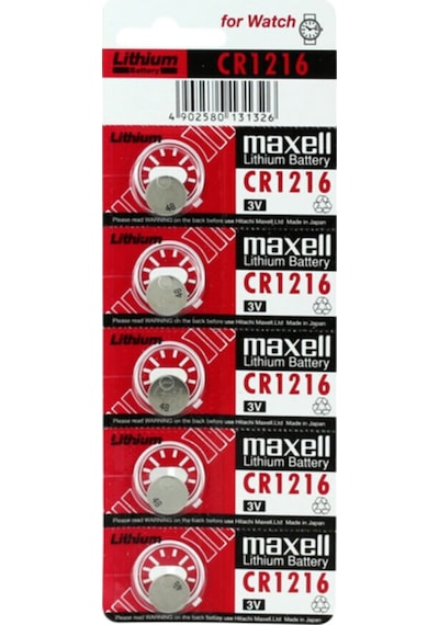Maxell CR1216 Lityum Düğme Pil 5 x 2'li