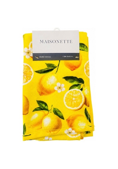 Maisonette Meyve Temalı Mutfak Havlusu 2'li 30x50 Cm 2 Adet Çok Renkli
