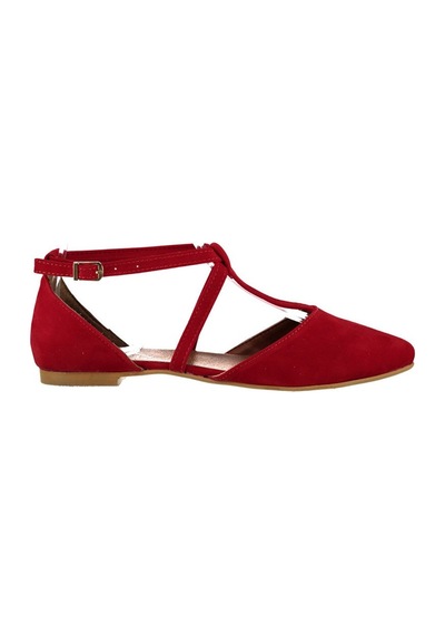 Fox Shoes Kırmızı Kadın Babet D726537302 Kırmızı