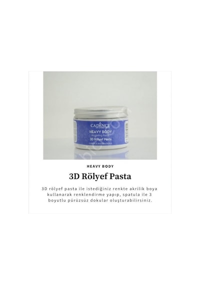 Cadence 3D Rölyef Pasta - Heavy Body Modelling Relief Paste 150Ml