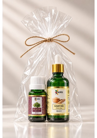 Susam Yağı 50 Ml + Adaçayı Yağı 10 Ml İkili Bitkisel Yağ Seti - 926847583