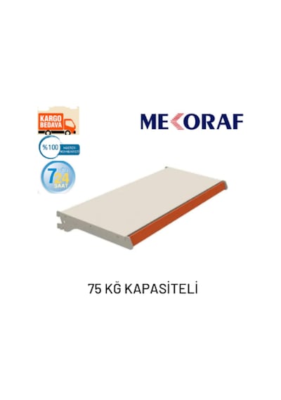 Mekoraf Market Rafı 30 Cm X 90Cm Takım Beyaz