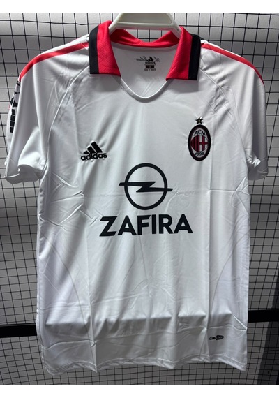 Ac Milan Futbol Forması Beyaz Çok Renkli