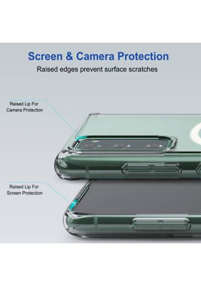 Samsung Galaxy S20 Fe Kılıf Sararmaz Slim Magsafe Wireless Kablosuz Şarj Uyumlu Manyetik Şeffaf Kapak