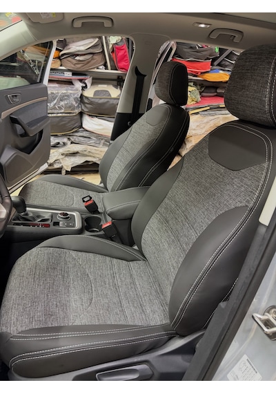 Seat Ateca Uyumlu Araca Özel Oto Koltuk Kılıfı 158602 Siyah