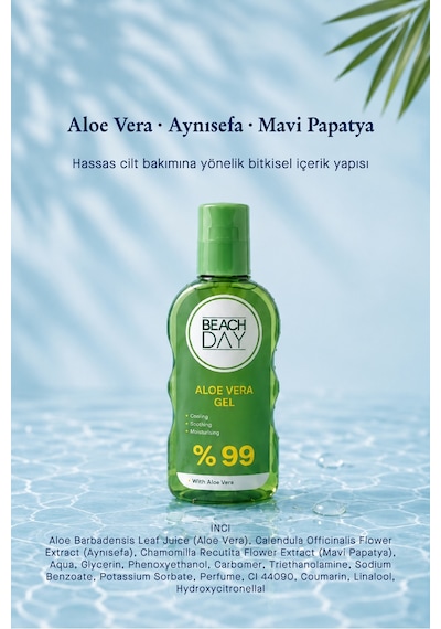 Beach Day Aloe Vera Özlü Güneş Sonrası Jel 150 ML