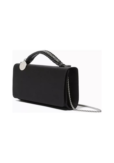 Stella Mccartney Falabella Kristal File Omuz Çantası, El Işçiliği & Vegan Siyah