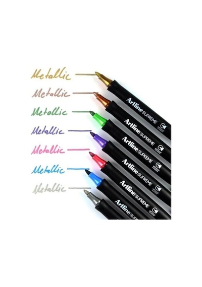 Artline Supreme Metalik Markör Kalem Renkli 7'li