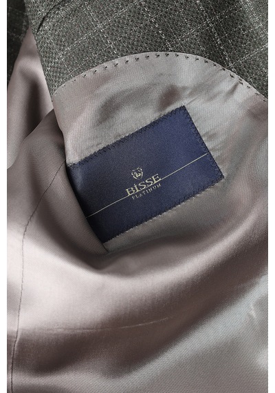 Bisse Yeşil Ekose Desenli Çift Düğmeli Blazer Ceket Pck26k26202 47
