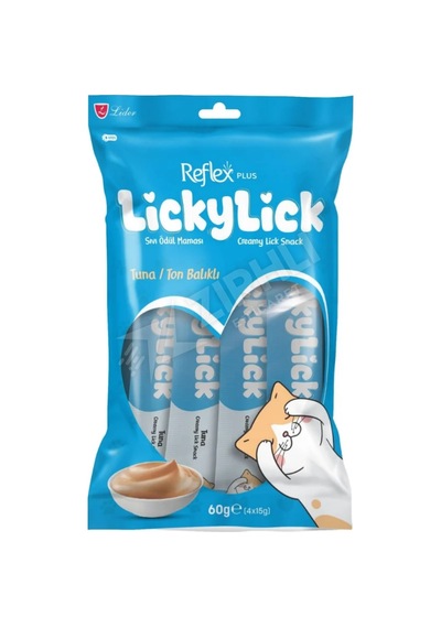 5 Adet Reflex Plus Lickylick Creamy Tuna/ton Balıklı Sıvı Kedi Ödül Maması 60 Gr