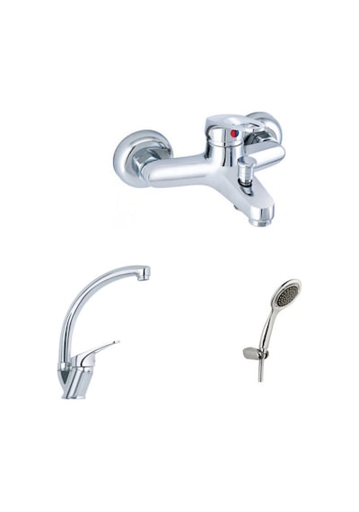 Erce Mix Banyo + Kuğu Eviye Bataryası Duş Takımı