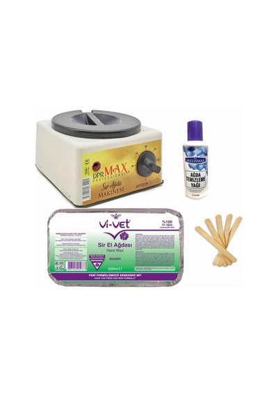Ağda Makinesi 800ml+500ml Azulen Kalıp Ağda Set