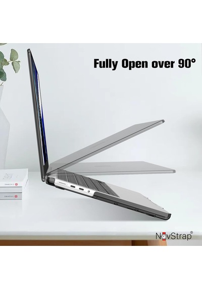 Novstrap Apple Uyumlu MacBook Pro 14 İnç M5 Çip A3434 İle Kılıf Sert Parlak Koruma Kapağı Siyah Karışık Çok Renkli