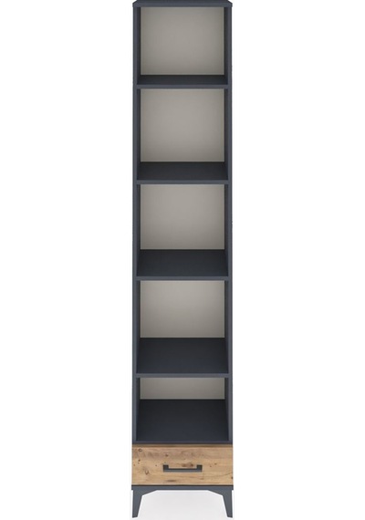 Arges Dolap 5 Raflı Tek Çekmeceli 44x30x221 Antrasit-çam Antrasit