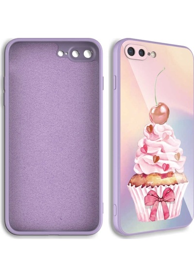 Apple Uyumlu iPhone 8 Plus Kılıf Kamera Korumalı Desenli Sert Silikon Z (552579681)