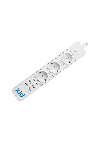 Akıllı 4 Usb Bağlantılı 3'lü Priz, Uzaktan Kontrol Özellikli 0