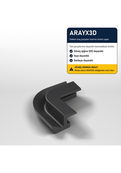 Arayx3d Bmw E36 E90 Uyumlu Arka Cam Köşebent Arka Cam Fitil Köşe Kapağı Siyah