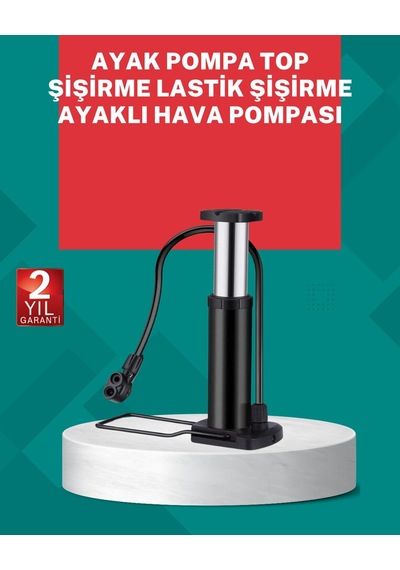 Manuel Ayak Pompası Extra Güçlü Lastik Şişirme Pompası Cn